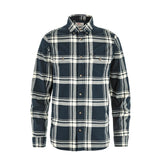 Fjallraven Ovik Lite Flannel Shirt Classic Dark Navy / Chalk White