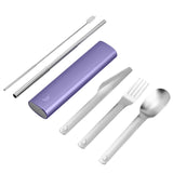 Chillys Cutlery Set Matte Metallic Lavender - My Fox Bag