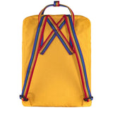 Fjallraven Kanken Classic Backpack Warm Yellow Rainbow Pattern Fjallraven Kanken Bags