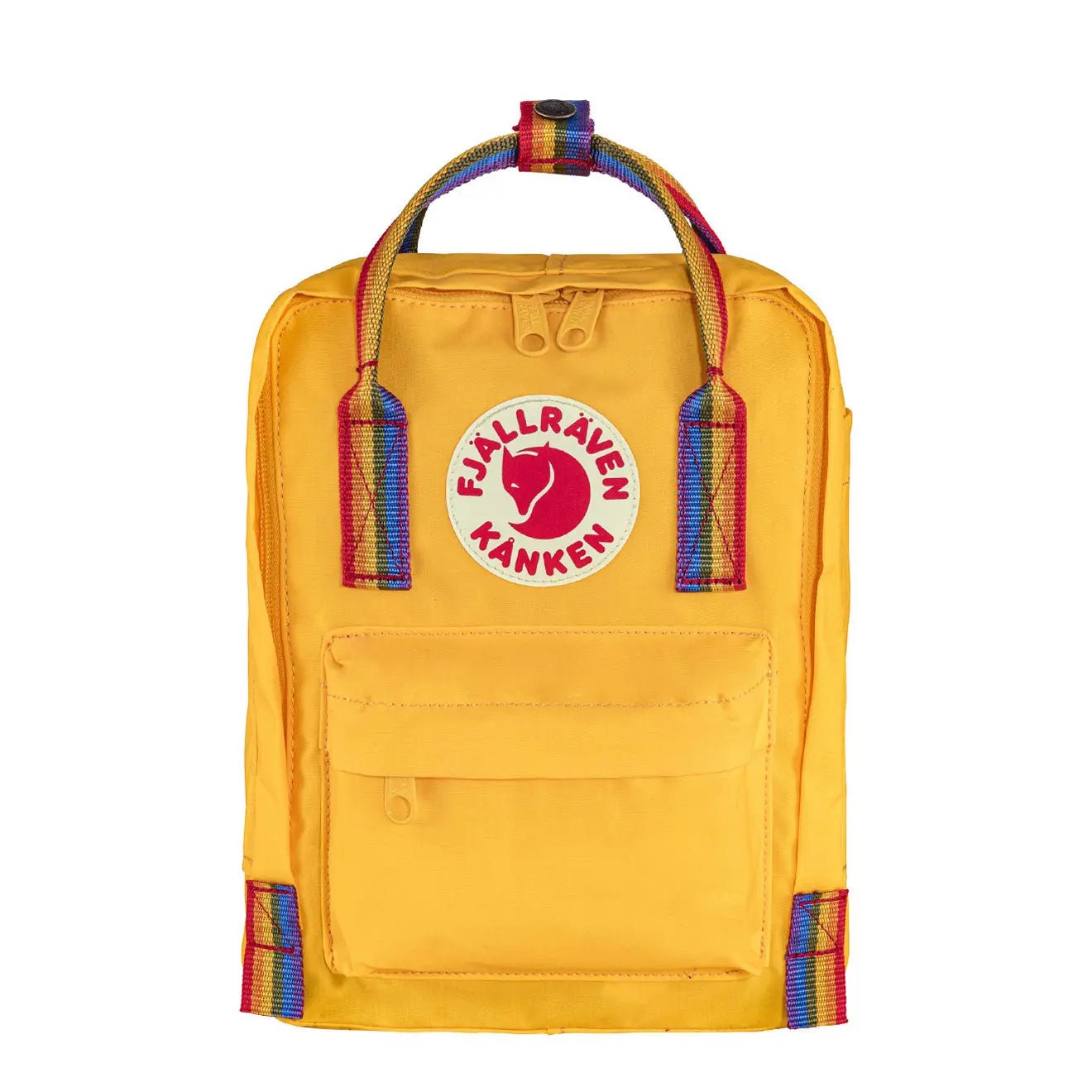 fjallraven kanken warm yellow mini backpack Fjallraven Kanken Rainbow Mini Warm Yellow-Rainbow