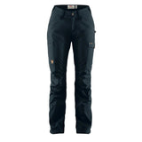 Fjallraven Womens Kaipak Curved Trousers Dark Navy Fjallraven
