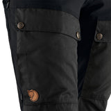 Fjallraven Womens Keb Trousers Curved Short Black - My Fox Bag