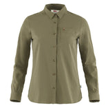Fjallraven Womens Ovik Lite Shirt LS Green Fjallraven