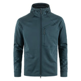 Fjallraven Abisko Grid Fleece Hoodie Mountain Blue - My Fox Bag