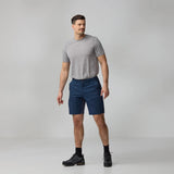 Fjallraven Abisko Hybrid Trail Shorts Navy - My Fox Bag