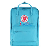Fjallraven Kanken Classic Embroidered Backpack Deep Turquoise Lighthouse - My Fox Bag