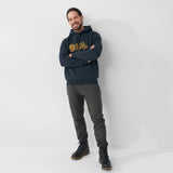 Fjallraven Logo Hoodie Black - My Fox Bag