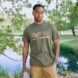 Fjallraven Multicolor Logo T-shirt Laurel Green - My Fox Bag