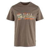 Fjallraven Multicolor Logo T-shirt Suede Brown - My Fox Bag