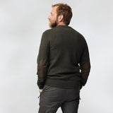 Fjallraven Ovik Round Neck Sweater Dark Olive - My Fox Bag