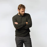 Fjallraven Ovik Round Neck Sweater Dark Olive - My Fox Bag