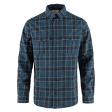 Fjallraven Ovik Travel Shirt LS Indigo Blue-Dark Navy - My Fox Bag