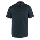 Fjallraven Ovik Travel Shirt SS Dark Navy - My Fox Bag