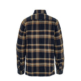 Fjallraven Ovik Wool Shirt Dark Navy / Chestnut - My Fox Bag