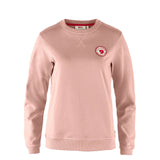 Fjallraven Womens 1960 Logo Badge Sweater Chalk Rose - My Fox Bag