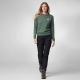 Fjallraven Womens 1960 Logo Badge Sweater Deep Patina - My Fox Bag
