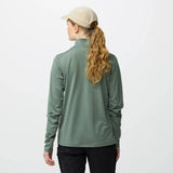 Fjallraven Womens Abisko Day Hike Half Zip Patina Green