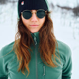 Fjallraven Womens Abisko Grid Fleece Hoodie Breeze Blue - My Fox Bag