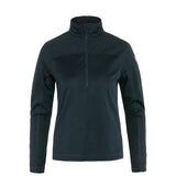 Fjallraven Womens Abisko Lite Fleece Half Zip Dark Navy - My Fox Bag