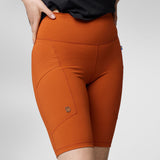 Fjallraven Womens Abisko Short Tights Patina Green - My Fox Bag