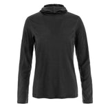 Fjallraven Womens Abisko Wool Sun-hoodie Black - My Fox Bag