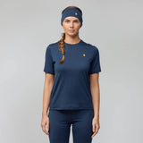 Fjallraven Womens Bergtagen Merino 190 S/S Tee Black - My Fox Bag