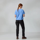 Fjallraven Womens Fjallblomster Logo T-shirt Lavender Mist