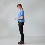 Fjallraven Womens Fjallblomster Logo T-shirt Lavender Mist