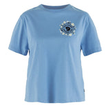 Fjallraven Womens Fjallblomster Logo T-shirt Ultramarine - My Fox Bag