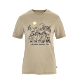 Fjallraven Womens Hoja Lugnt Wool T-shirt Classic Fossil