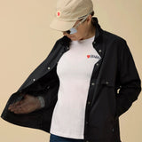 Fjallraven Womens Hoja Rider's Wind Jacket Black - My Fox Bag