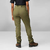 Fjallraven Womens Keb Agile Trousers Small Laurel Green / Deep Forest