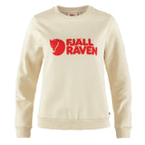 Fjallraven Womens  Logo Sweater Chalk White / Flame Orange - My Fox Bag