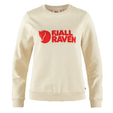 Fjallraven Womens Logo Sweater Chalk White / Flame Orange - My Fox Bag