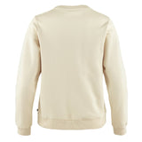 Fjallraven Womens Logo Sweater Chalk White / Flame Orange - My Fox Bag