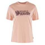 Fjallraven Womens Lush Logo T-Shirt Chalk Rose - My Fox Bag