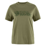 Fjallraven Womens Lush Logo T-shirt Green - My Fox Bag