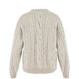 Fjallraven Womens Ovik Cable Knit Chalk White