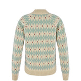 Fjallraven Womens Ovik Jacquard Knit Light Beige / Misty Green