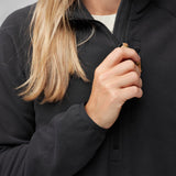 Fjallraven Womens Ovik Lite Fleece Half Zip Chalk White - My Fox Bag