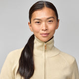 Fjallraven Womens Ovik Lite Half Zip Light Beige - My Fox Bag
