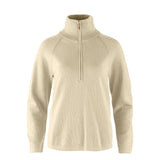 Fjallraven Womens Ovik Lite Half Zip Light Beige - My Fox Bag