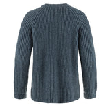 Fjallraven Womens Ovik Rib Sweater Navy - My Fox Bag