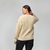 Fjallraven Womens Ovik Waffle Knit Light Beige - My Fox Bag