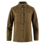 Fjallraven Womens Singi Flannel Overshirt Wood Brown - My Fox Bag