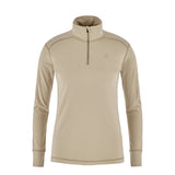 Fjallraven Womens Skare Half Zip Microfleece Fossil