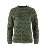Fjallraven Womens Snow Round Neck Sweater Deep Forest - My Fox Bag