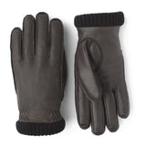 Hestra Deerskin Primaloft Rib Glove Dark brown - My Fox Bag