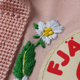 Fjallraven Kanken Classic Embroidered Backpack Chalk Rose Strawberries