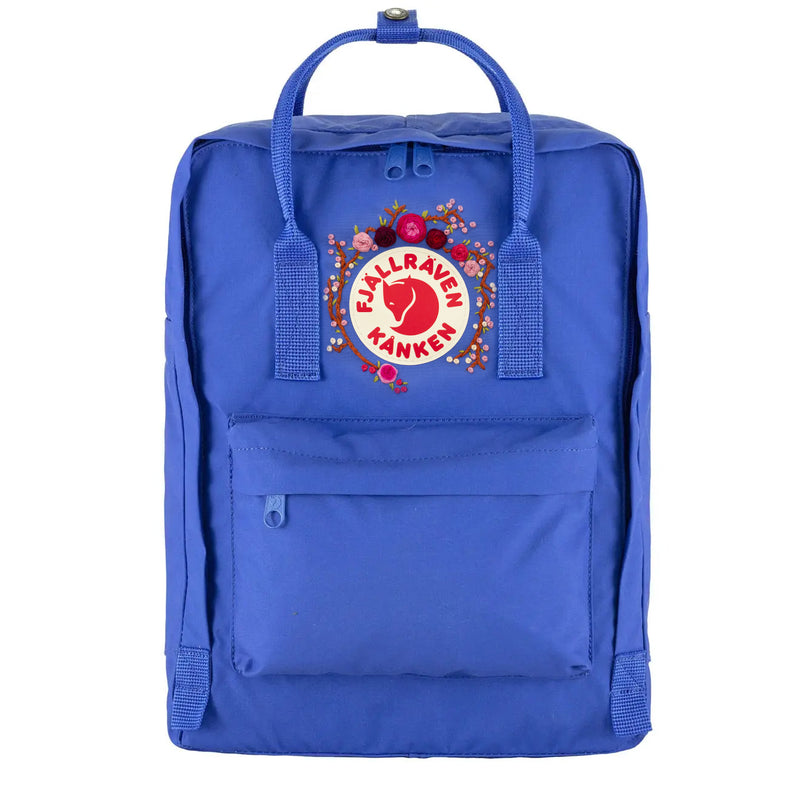 Fjallraven Kanken Classic Embroidered Backpack Cobalt / Multi
